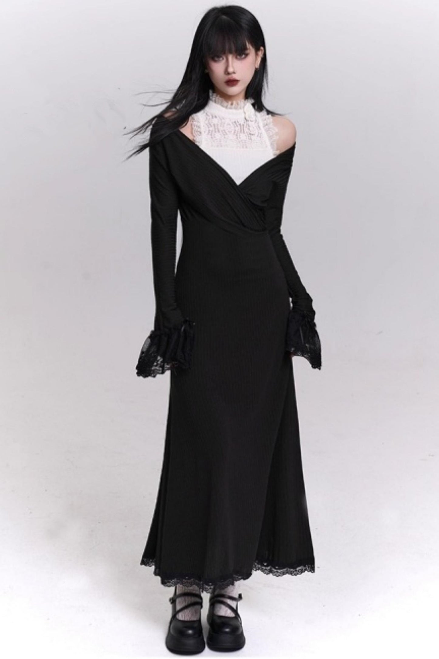 Elegant Autumn Banquet Dress