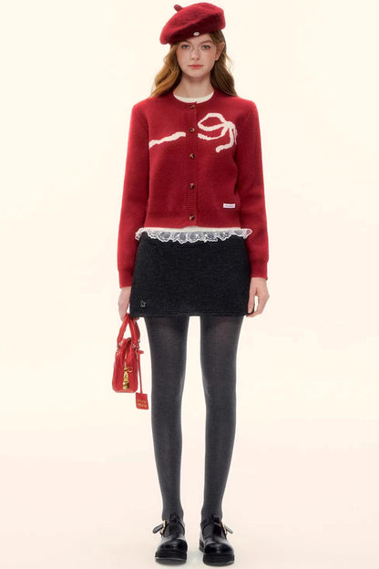 A-Linien-Rock aus Kunstwolle