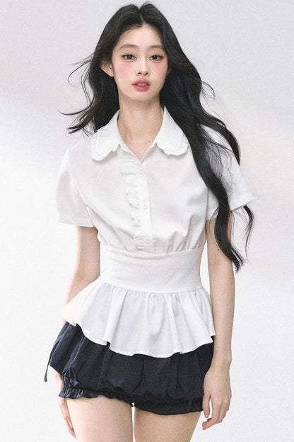 White Lotus Leaf Shirt