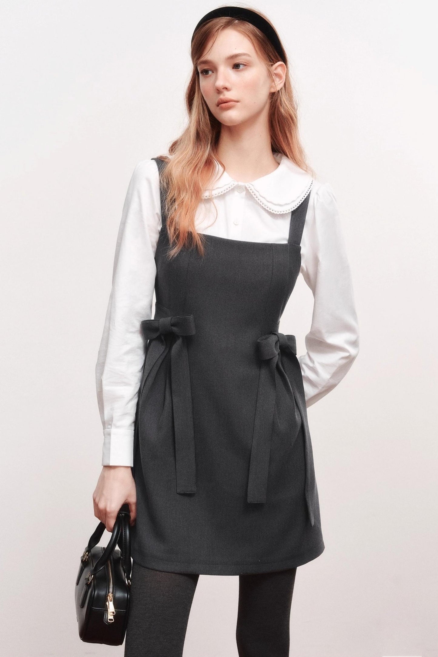 Bow Webbing Design Slip Dress