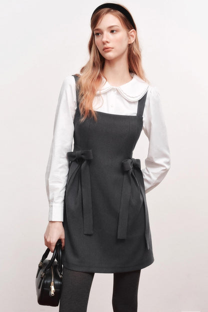 Bow Webbing Design Slip Dress