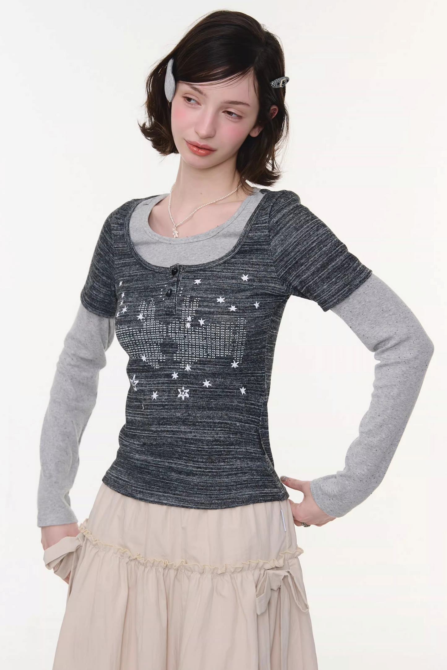 Starry Night Retro Top