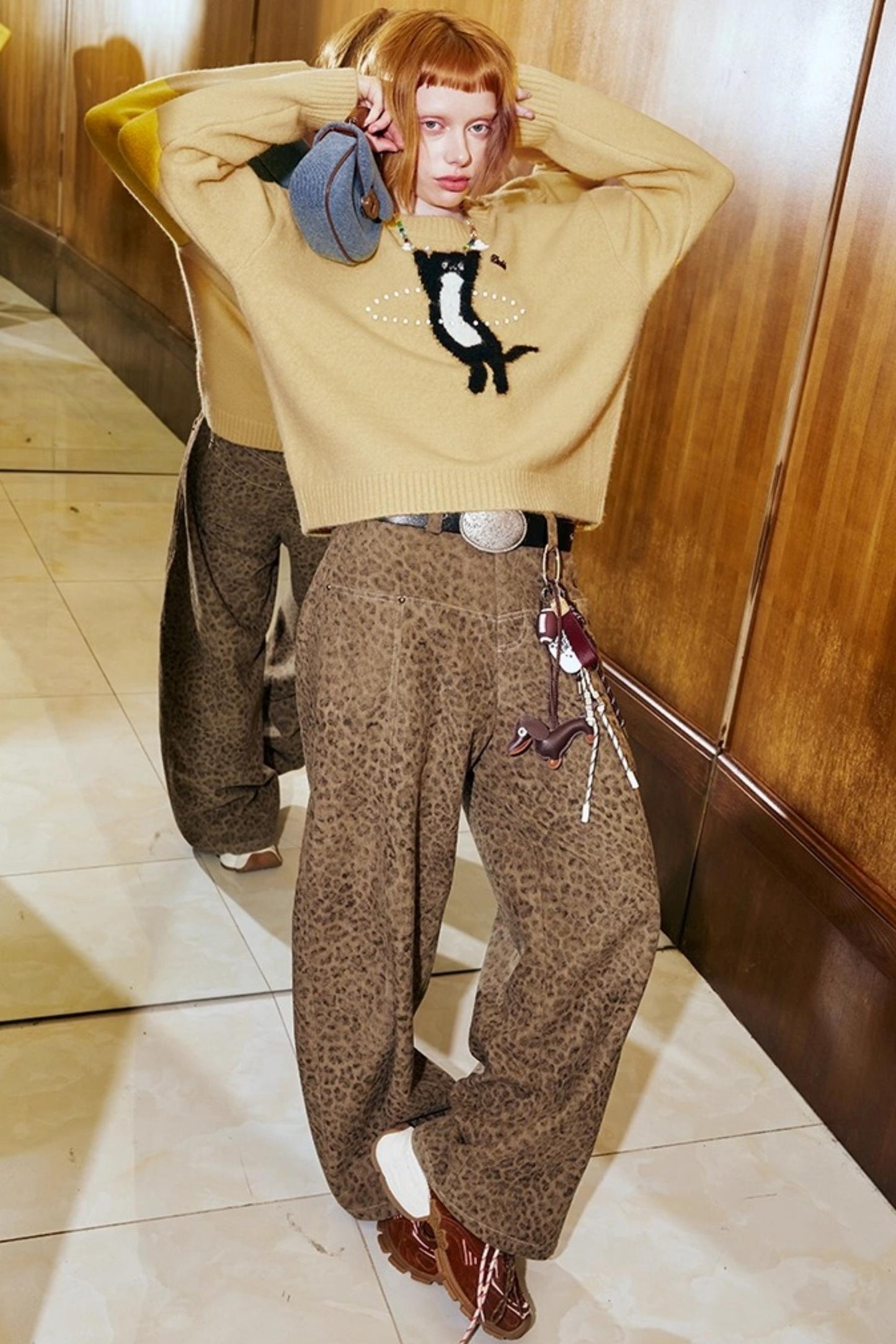 Laser Beaded Knitted Sweater