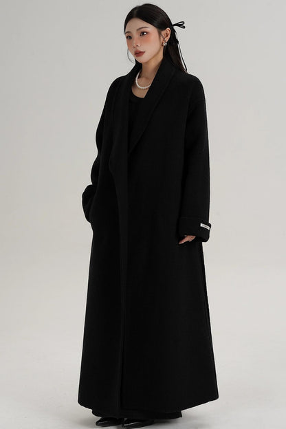 Elegant Wool Lapel Coat