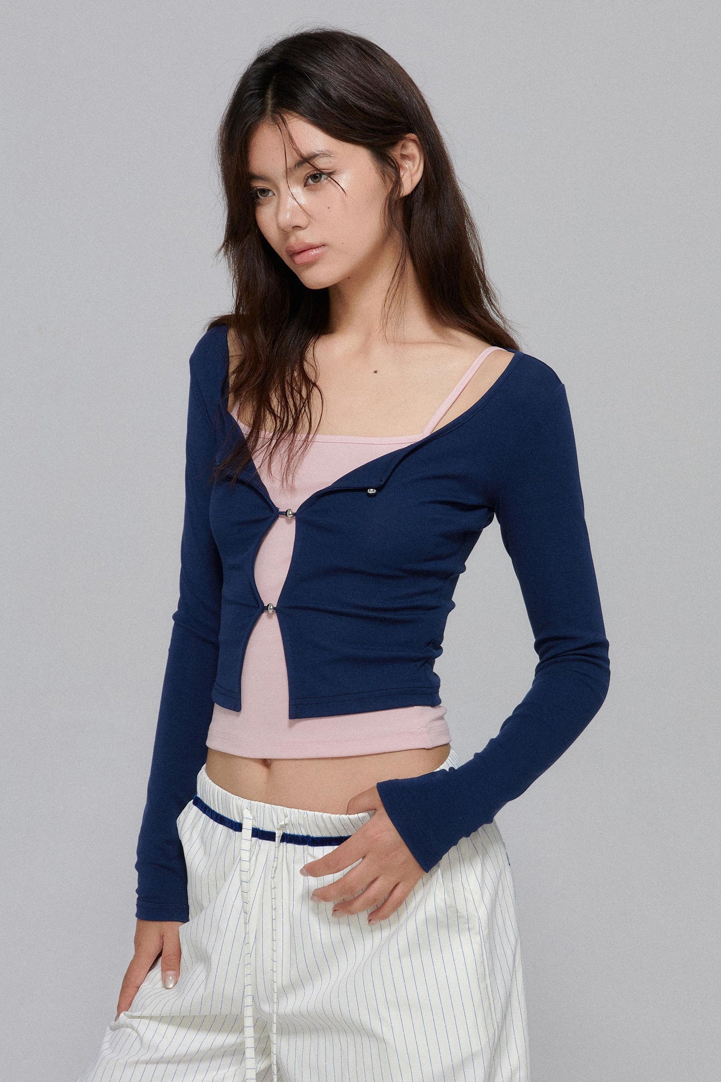 Elegant Strap Vest & Knit Set