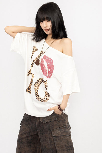 Vintage Leopard Peplum Tee