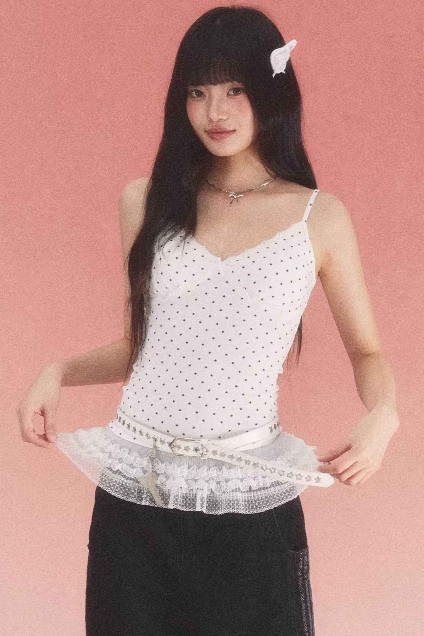 Starry Lace Camisole Top