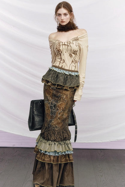 Off-Shoulder Knot Base Shirt