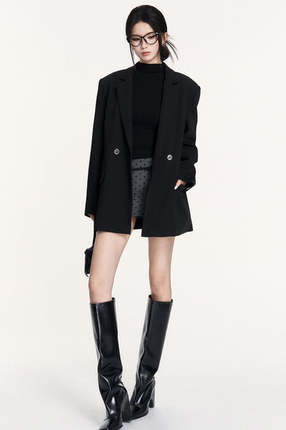 Versatile Polka Dot Hip Skirt