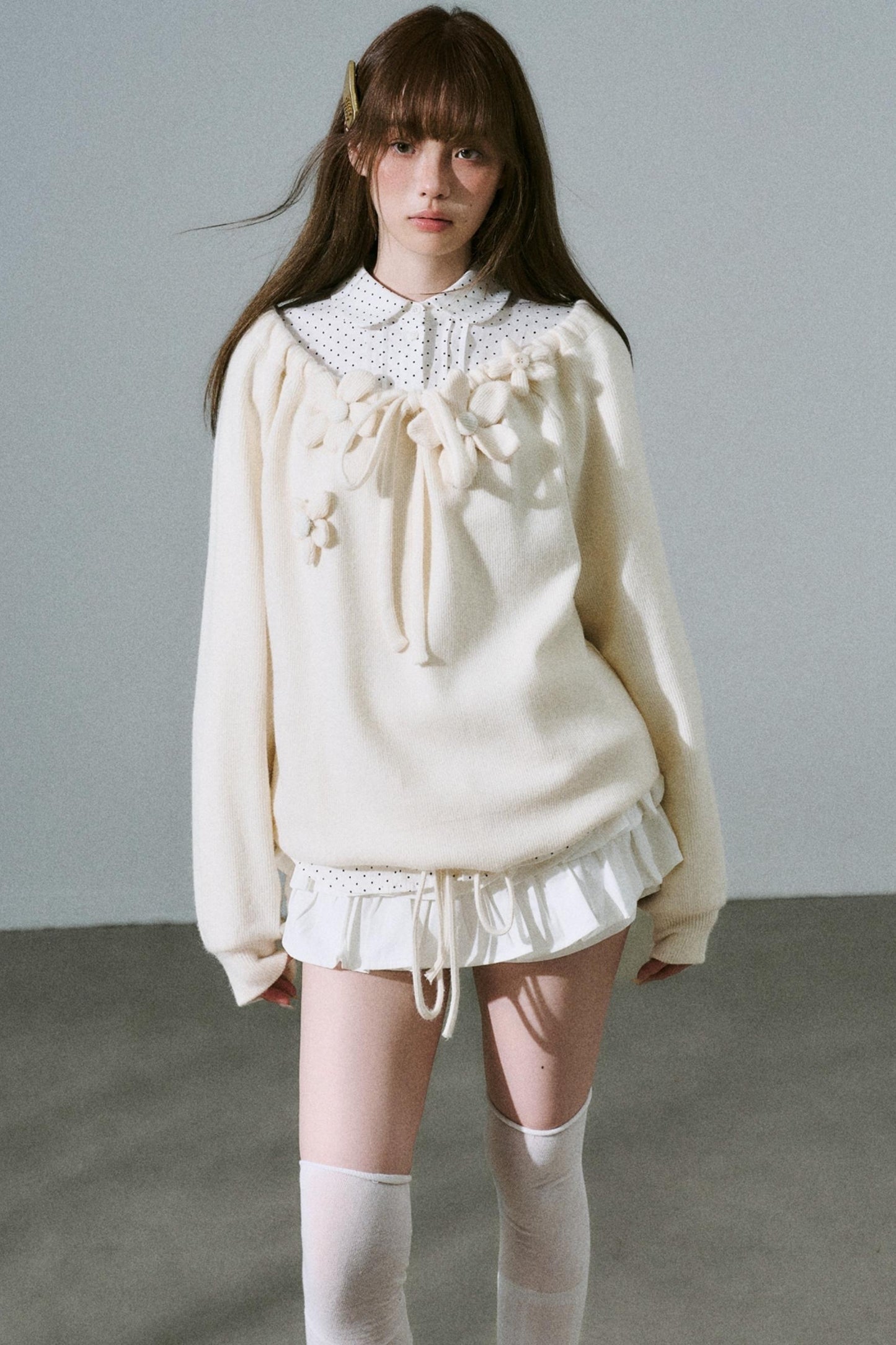 Sweet Girly Knit Top