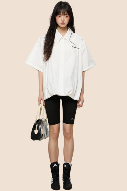 Retro Summer Short-Sleeve Shirt