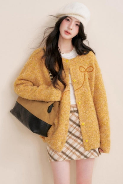 Retro Plaid Woolen Skirt