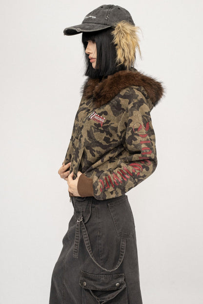 Vintage Camo Fleece Jacket