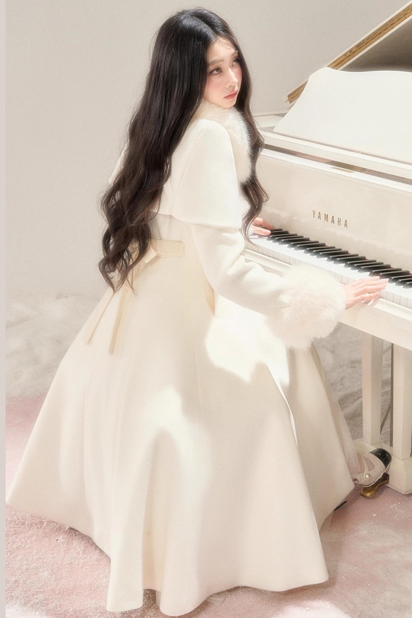 Handwritten Moonlight Wool Coat