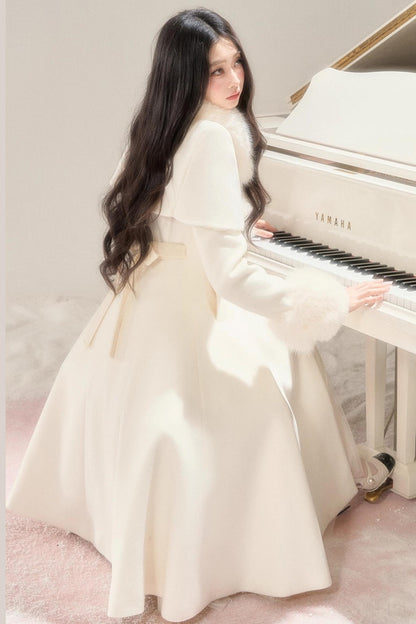 Handwritten Moonlight Wool Coat