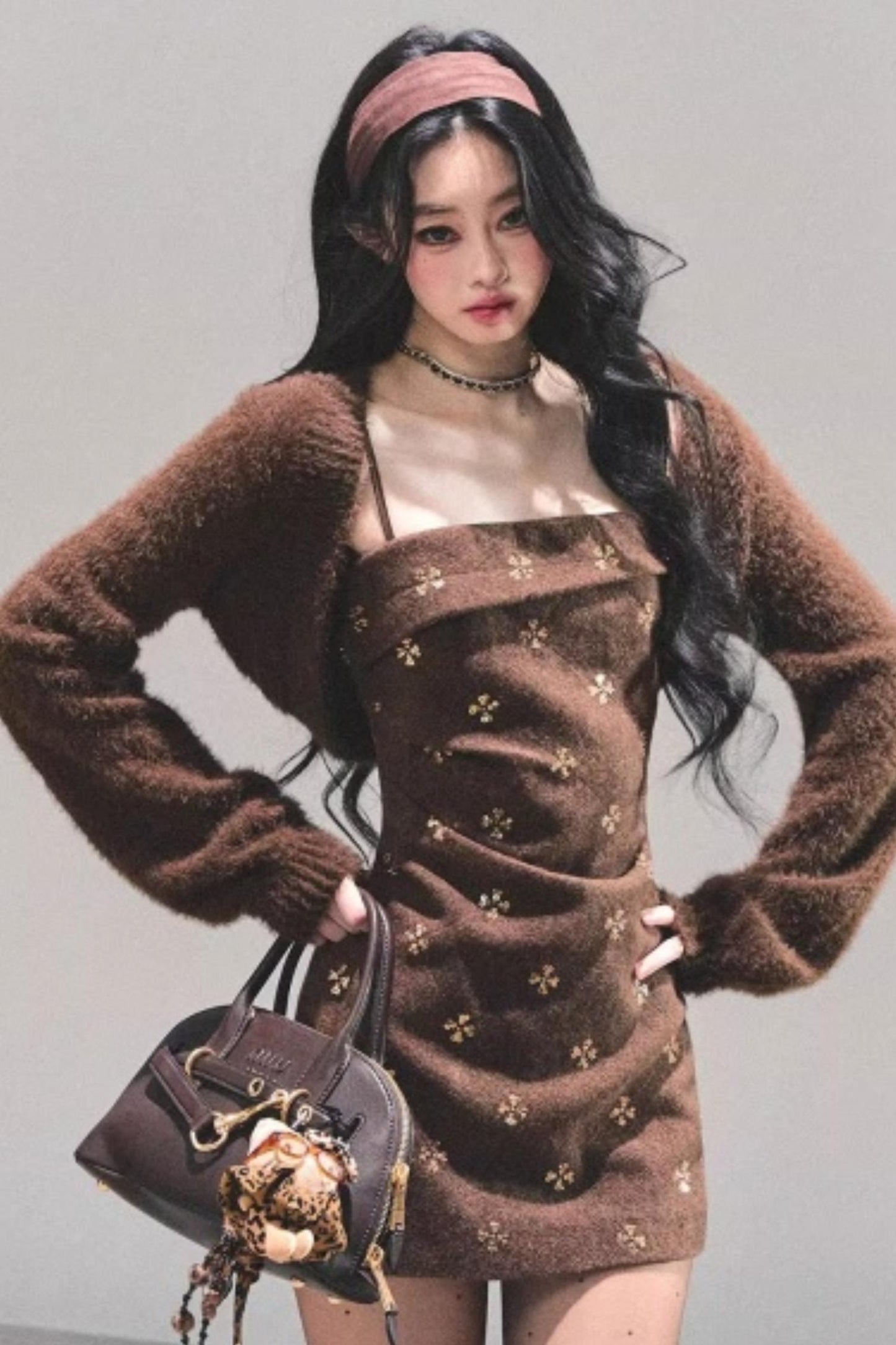 French Wool Suspender Dress Set-Up