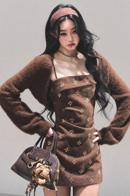 French Wool Suspender Dress Set-Up