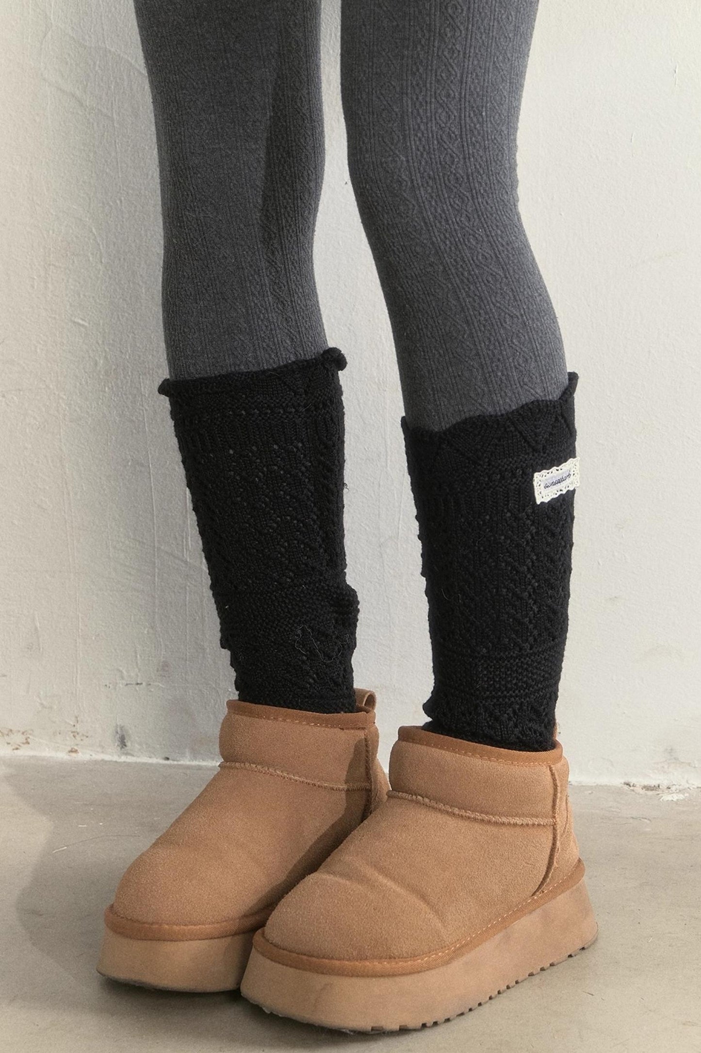 Vintage Crochet Woolen Socks