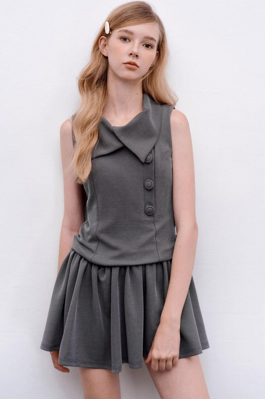 Autumn Navy A-Line Dress