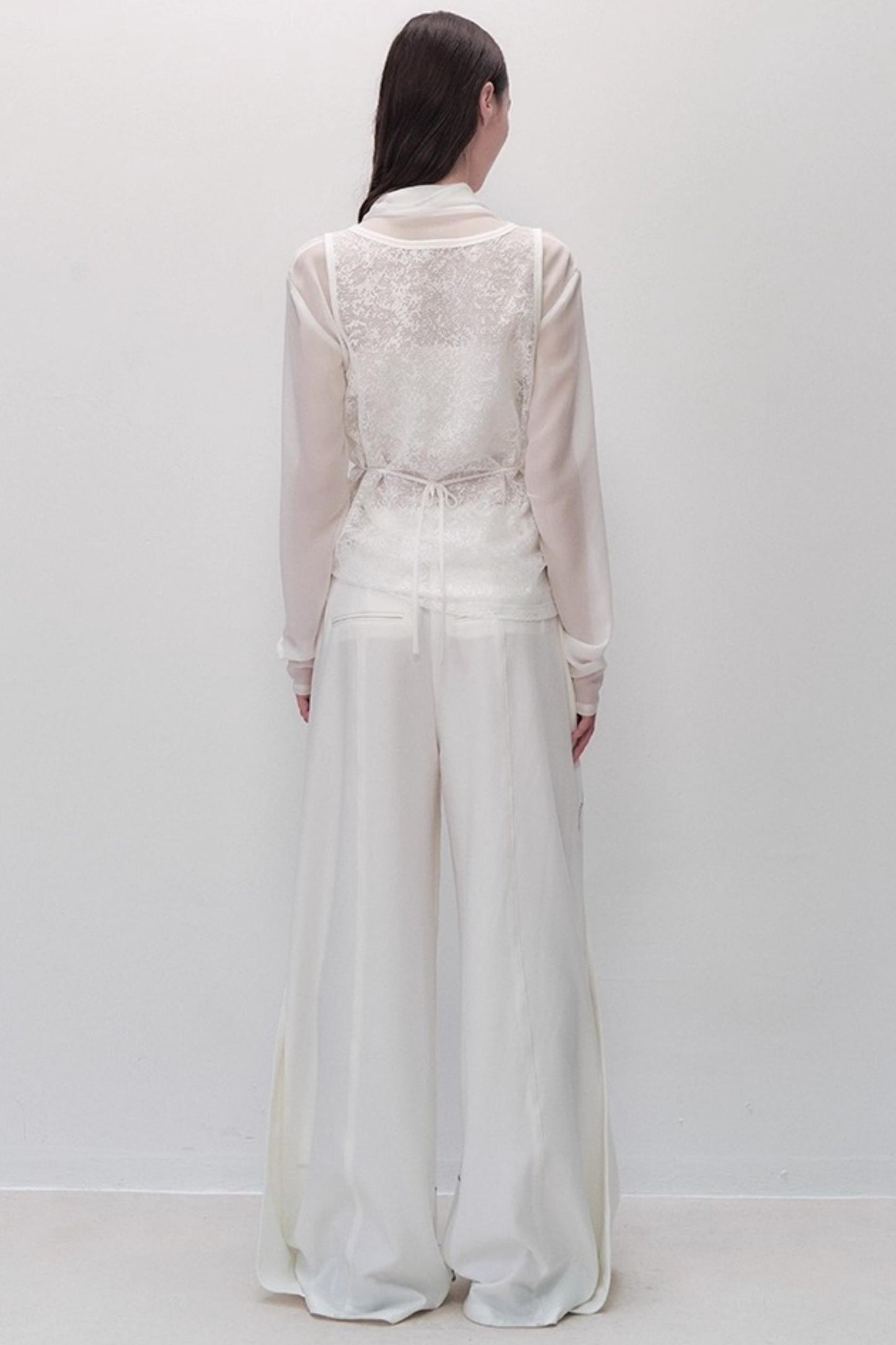 Sparse Shadow Lace Top