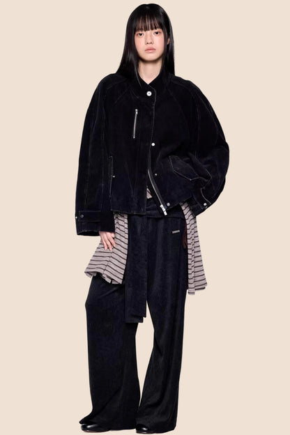 Corduroy Distressed Retro Jacket