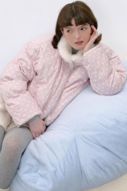 Polka Dot Down Jacket