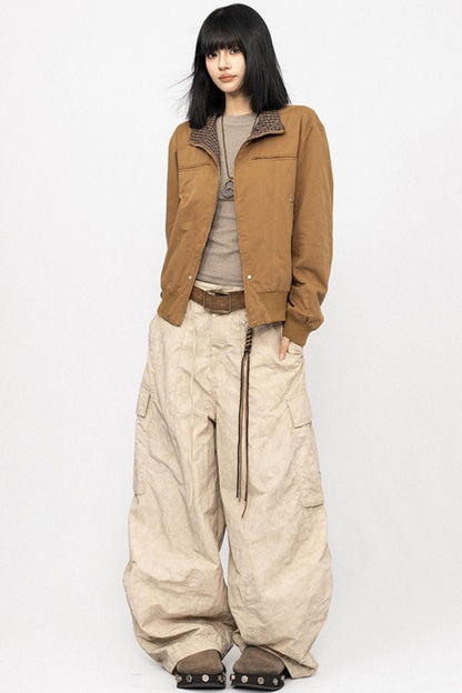 Vintage Patchwork Lapel Jacket