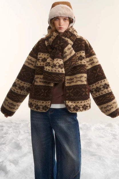 Reversible Fair Isle Fleece Jacket Set