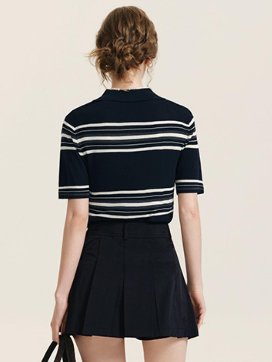 Slim Striped Polo T-Shirt