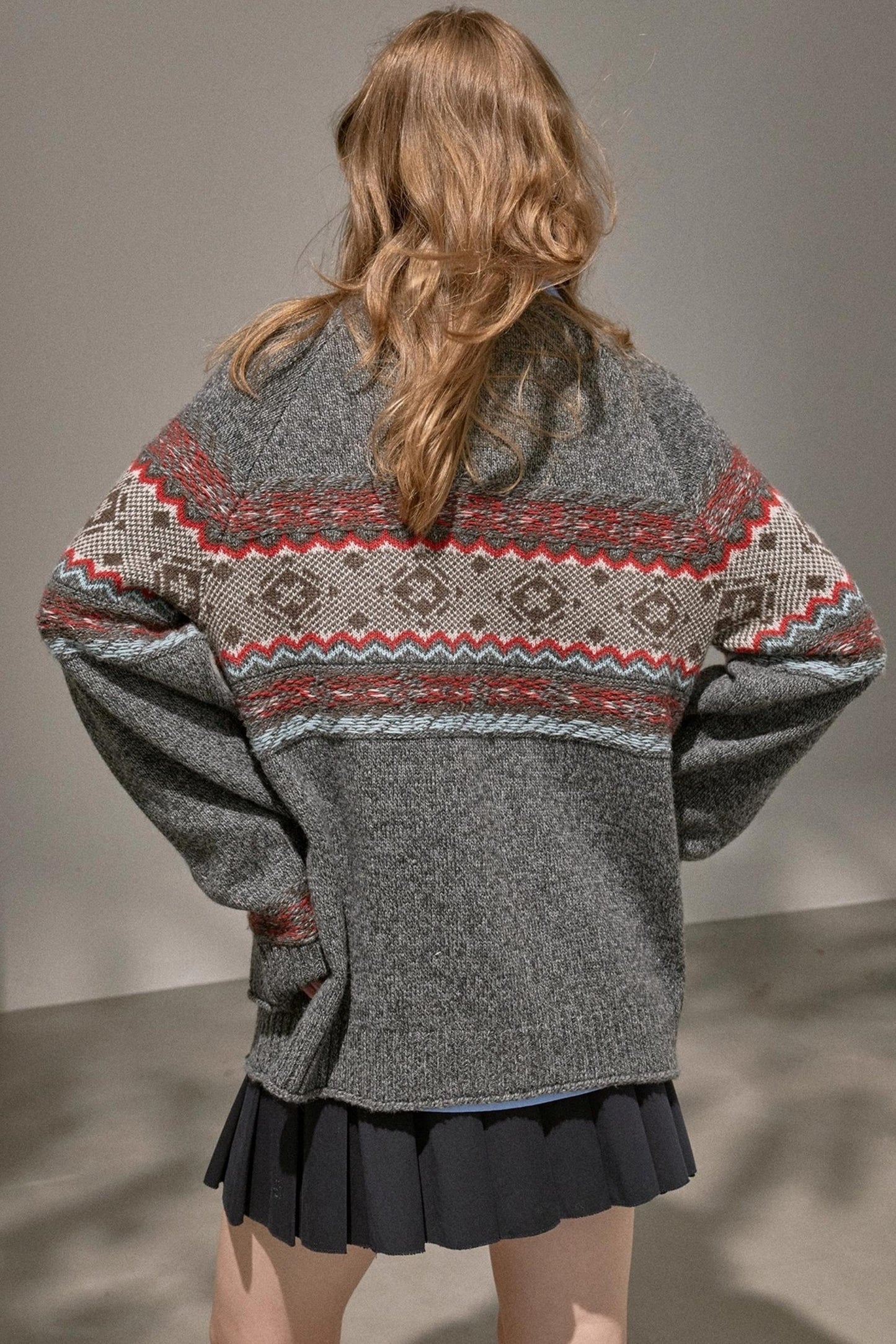 Atmospheric V-Neck Knitted Cardigan