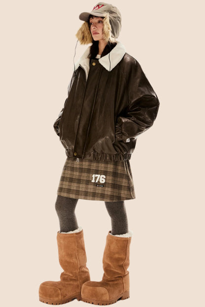 Lamb Fur Winter Padded Jacket