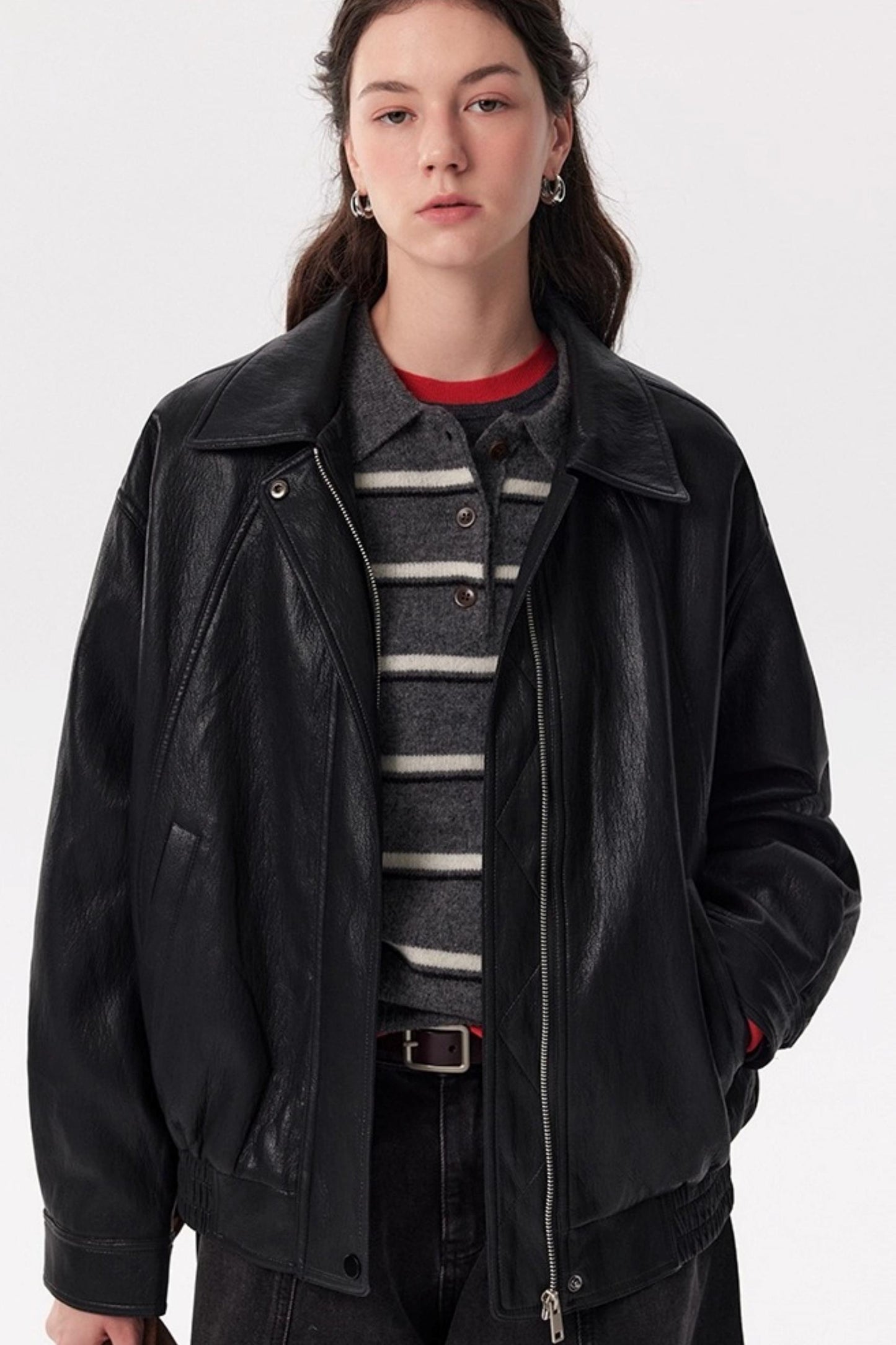 Autumn Black PU Leather Jacket