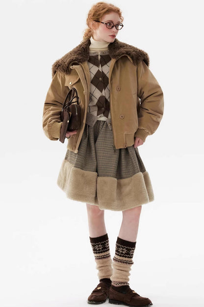 Sky Island Houndstooth Skirt