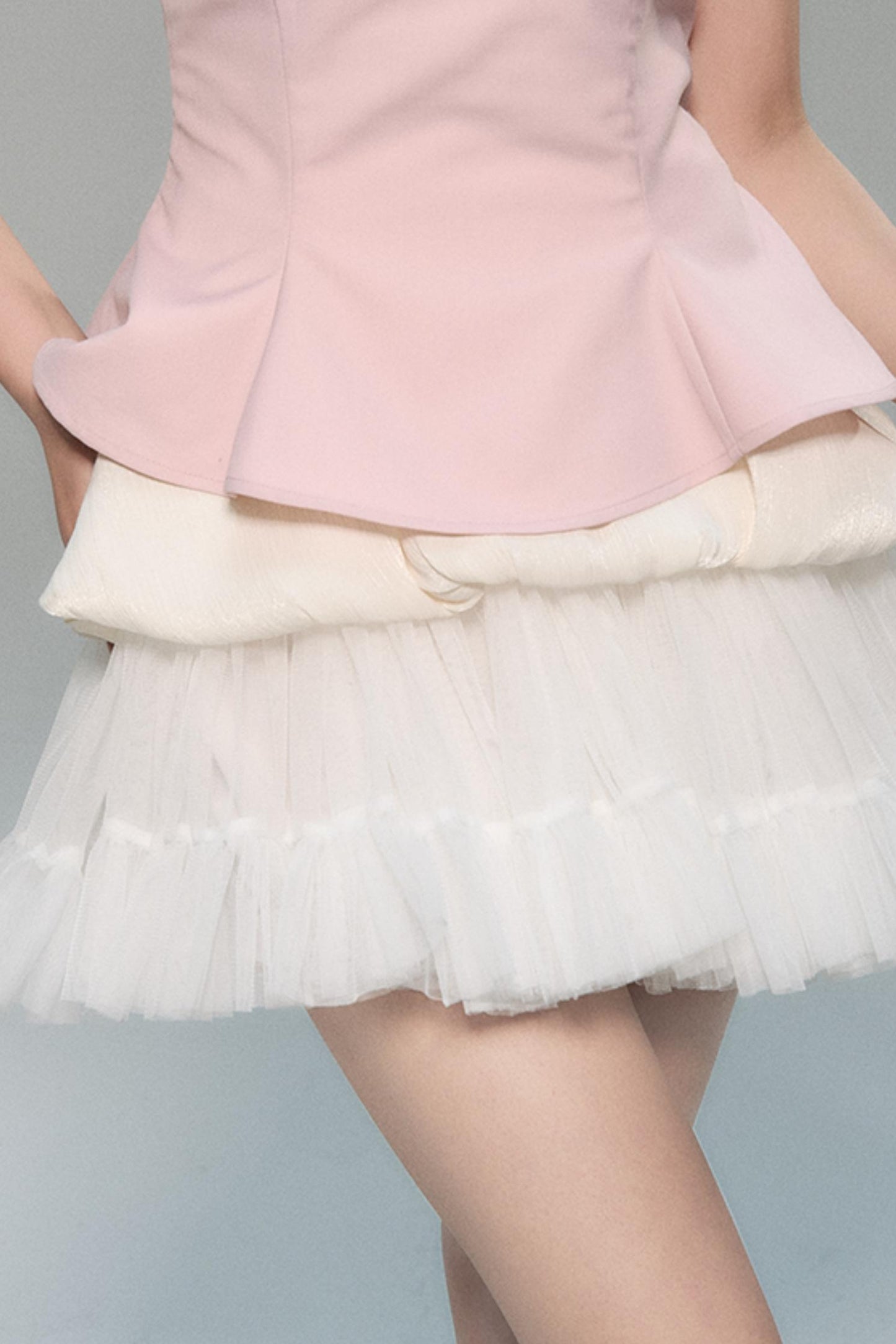 Fluttering High Waist A-Line Skirt