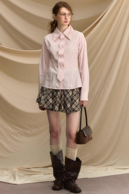 Slim Vertical Striped Shirt