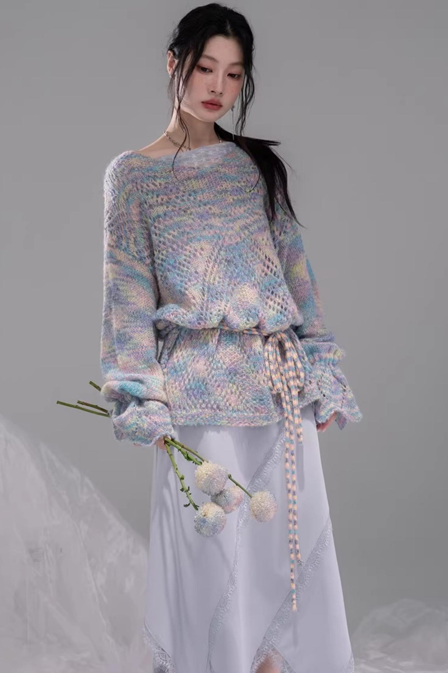 Irregular Lace Patchwork Skirt