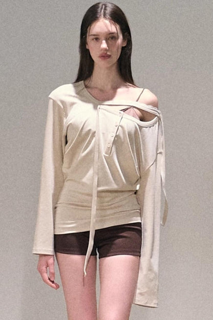 Classic Texture Slim High-Waisted Shorts