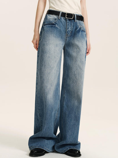 Light Blue Retro Mop Jeans