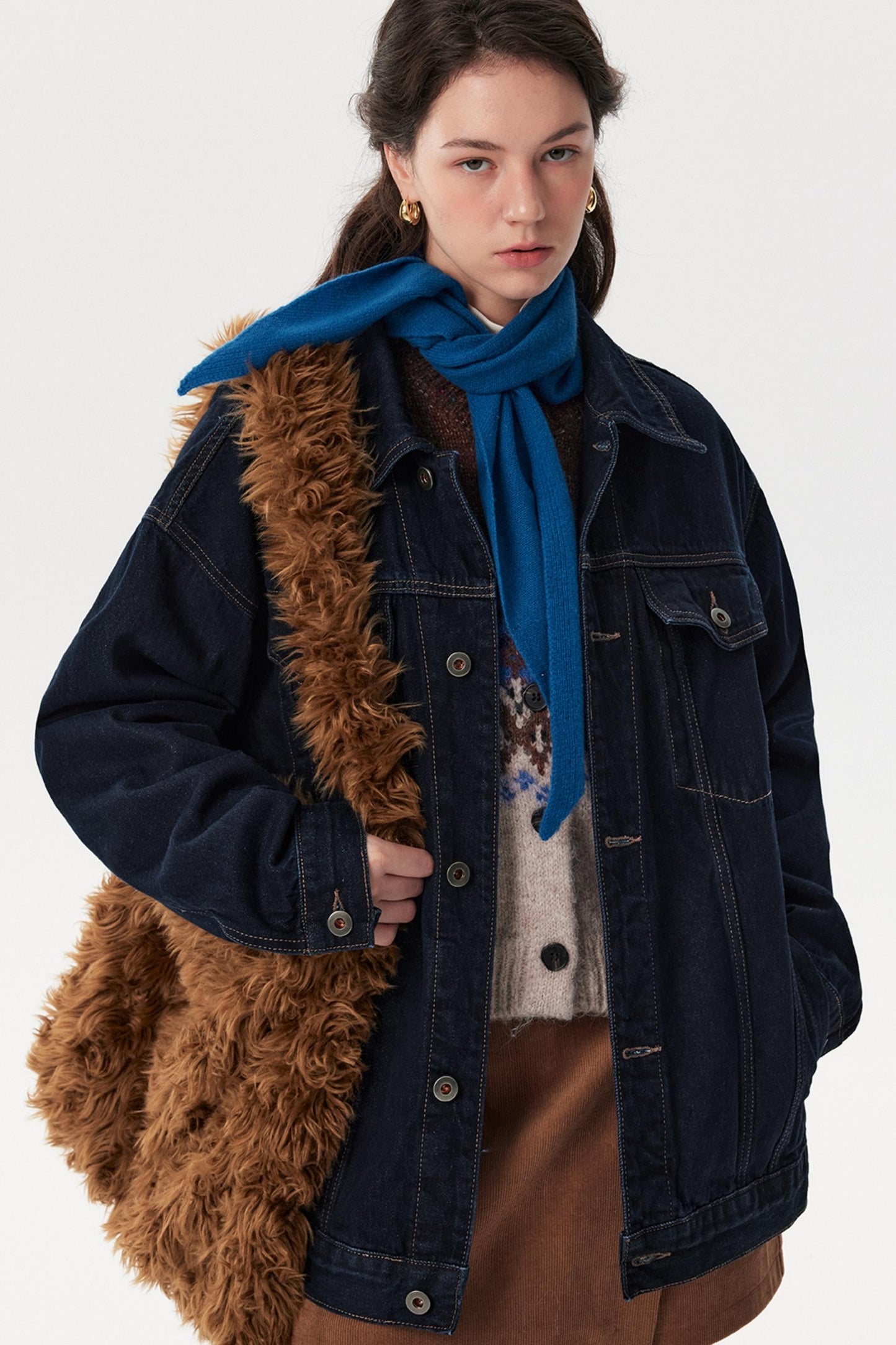 Classic Denim Lapel Jacket