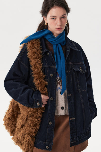 Classic Denim Lapel Jacket