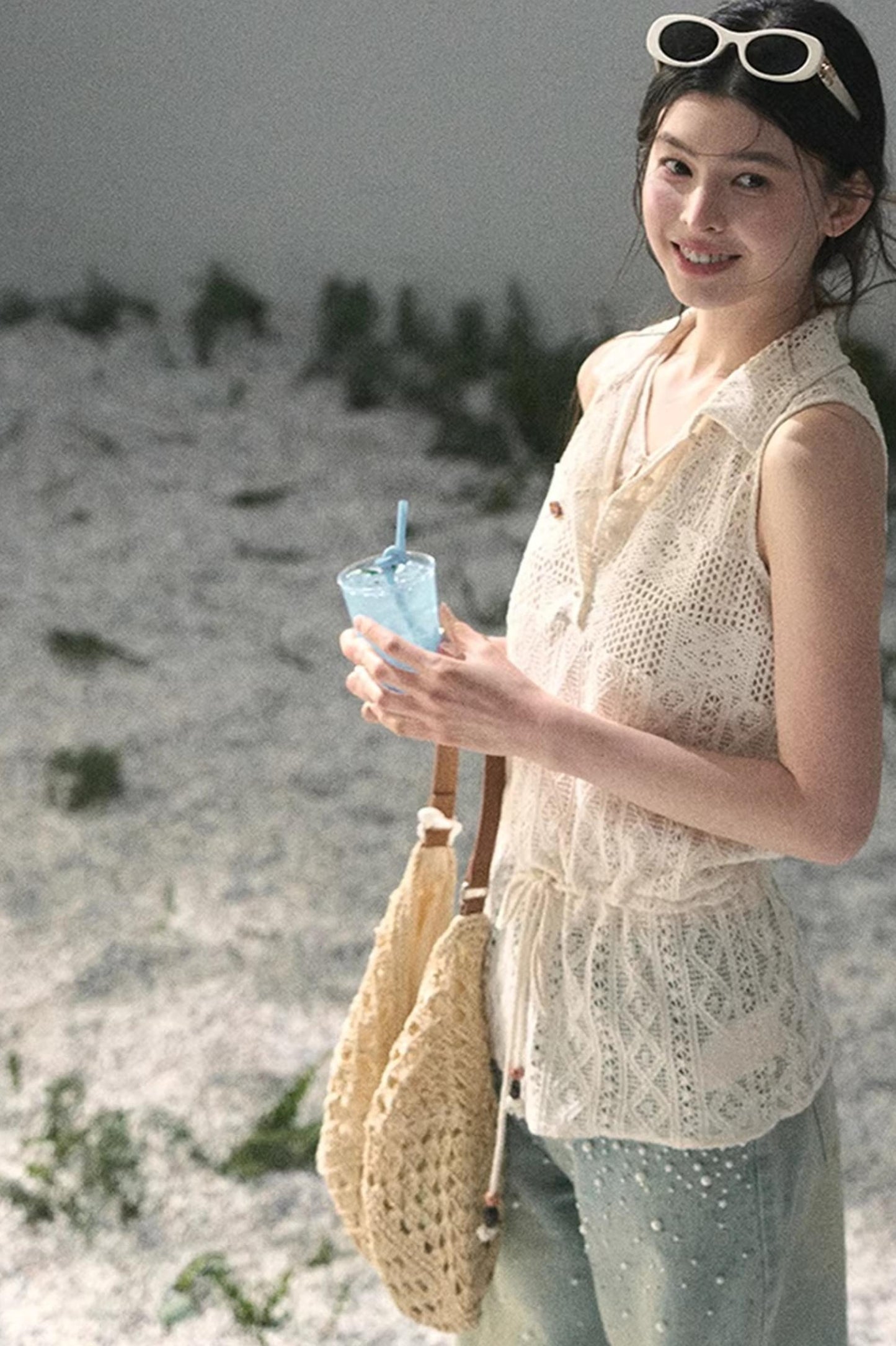 Lace Hollow-Out Summer Top