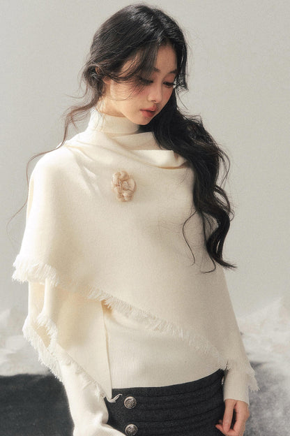 French Winter Turtleneck Sweater Set