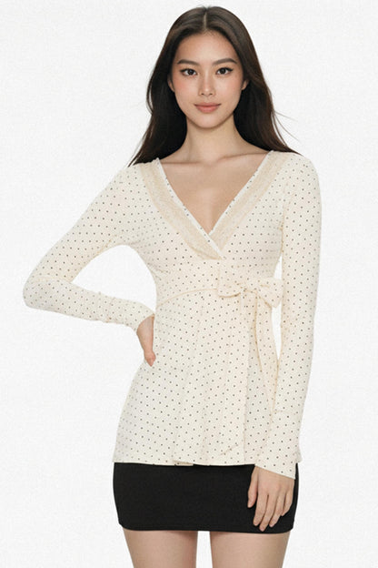 Retro Lace Bow T-Shirt