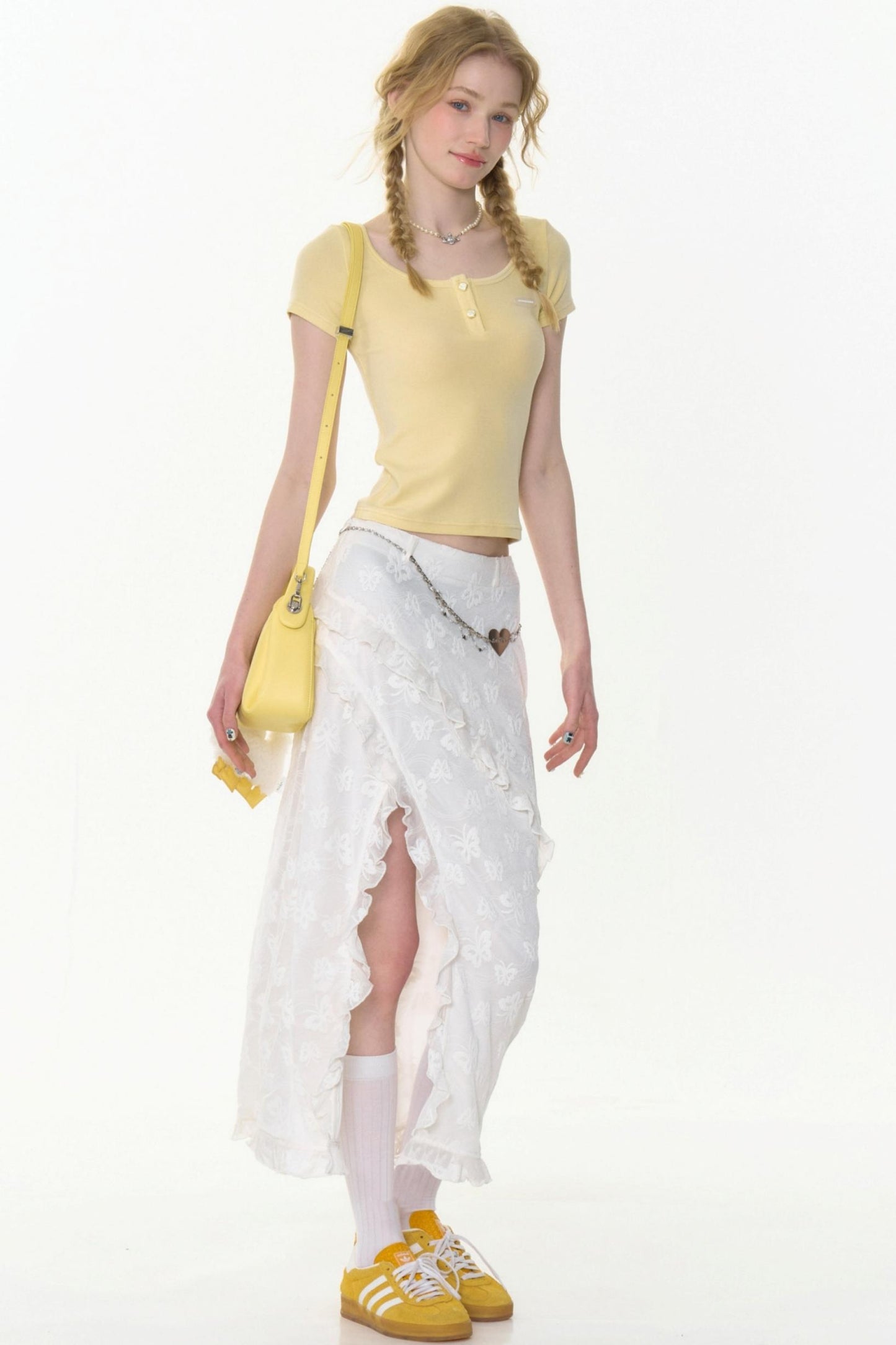 Summer Lace Midi Skirt