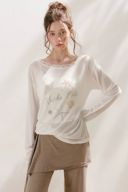 Lyocell Starfish Lace Blouse