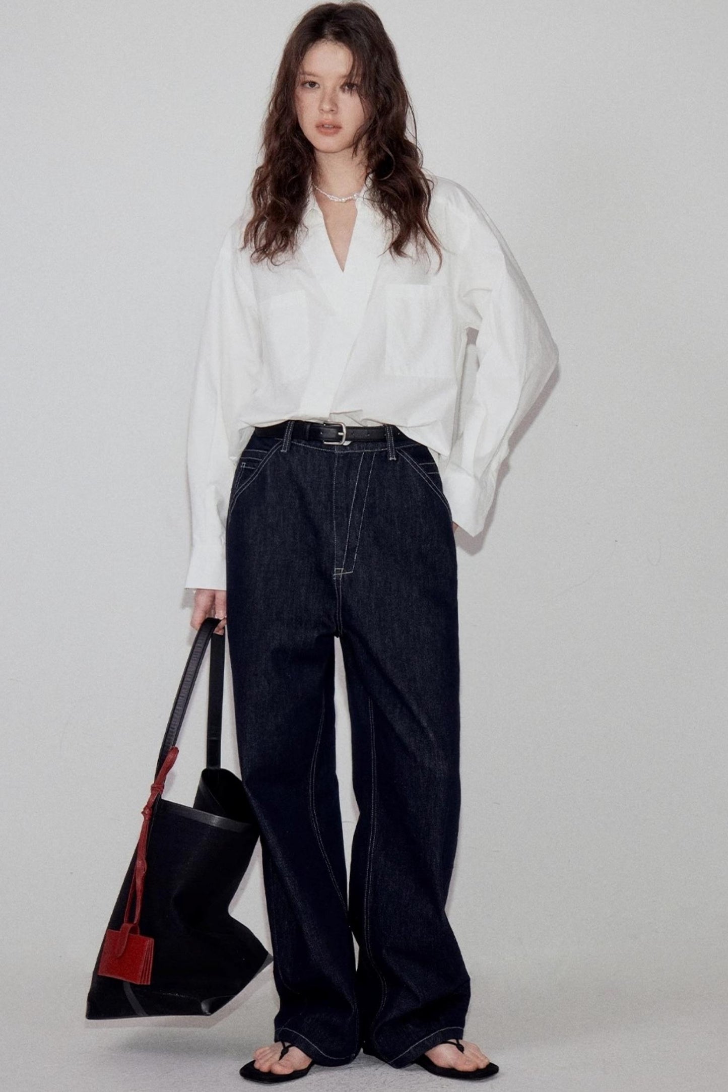 Cotton Peplum White Shirt