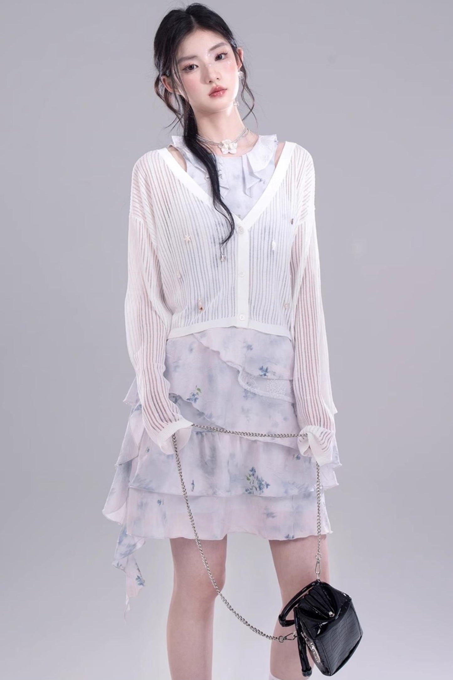 Ocean Shell Knit Cardigan