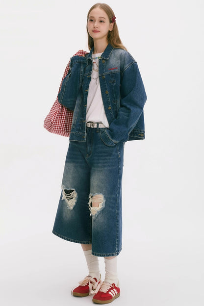 Vintage Washed Denim Jacket
