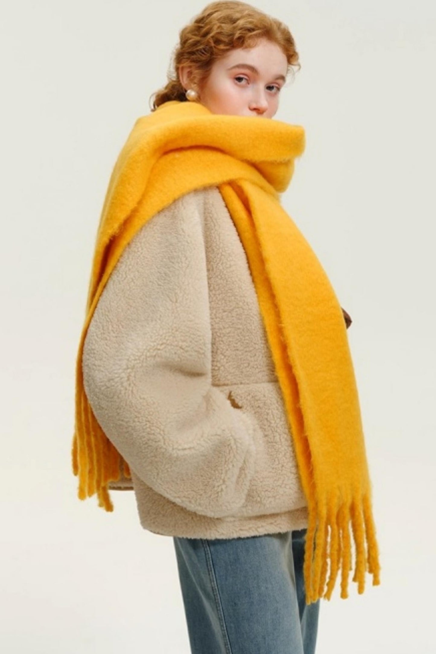 Reversible Suede Shearling Coat