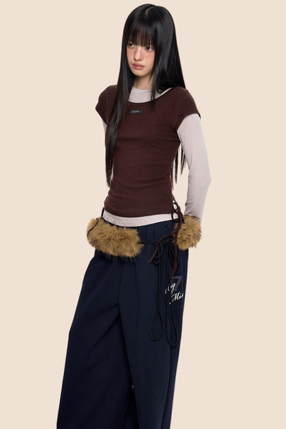 Elegant Layered Vintage Top